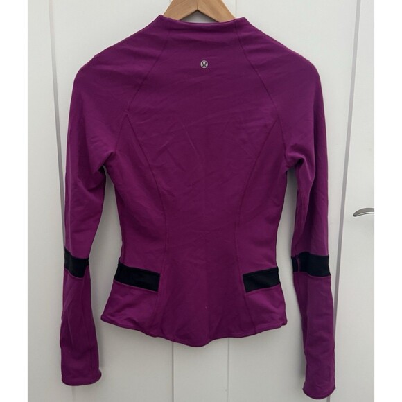 Lululemon Find Your Bliss Purple/Black Reversible Jacket Full Zip Up Women’s 4 - Picture 9 of 16
